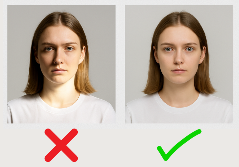 Correct Vs Incorrect E Visa Photo Correct Vs Incorrect E Visa Photo