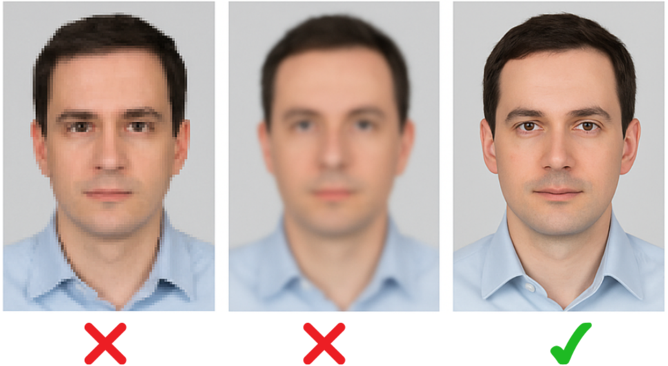 Passport Photo Clarity Comparison Examples Passport Photo Clarity Comparison Examples